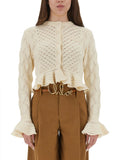 Chloé Women Crochet Knit Cardigan