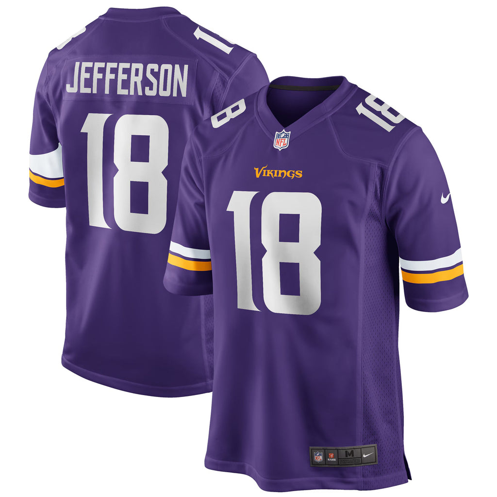 Minnesota Vikings Justin Jefferson Purple Player Game Jersey