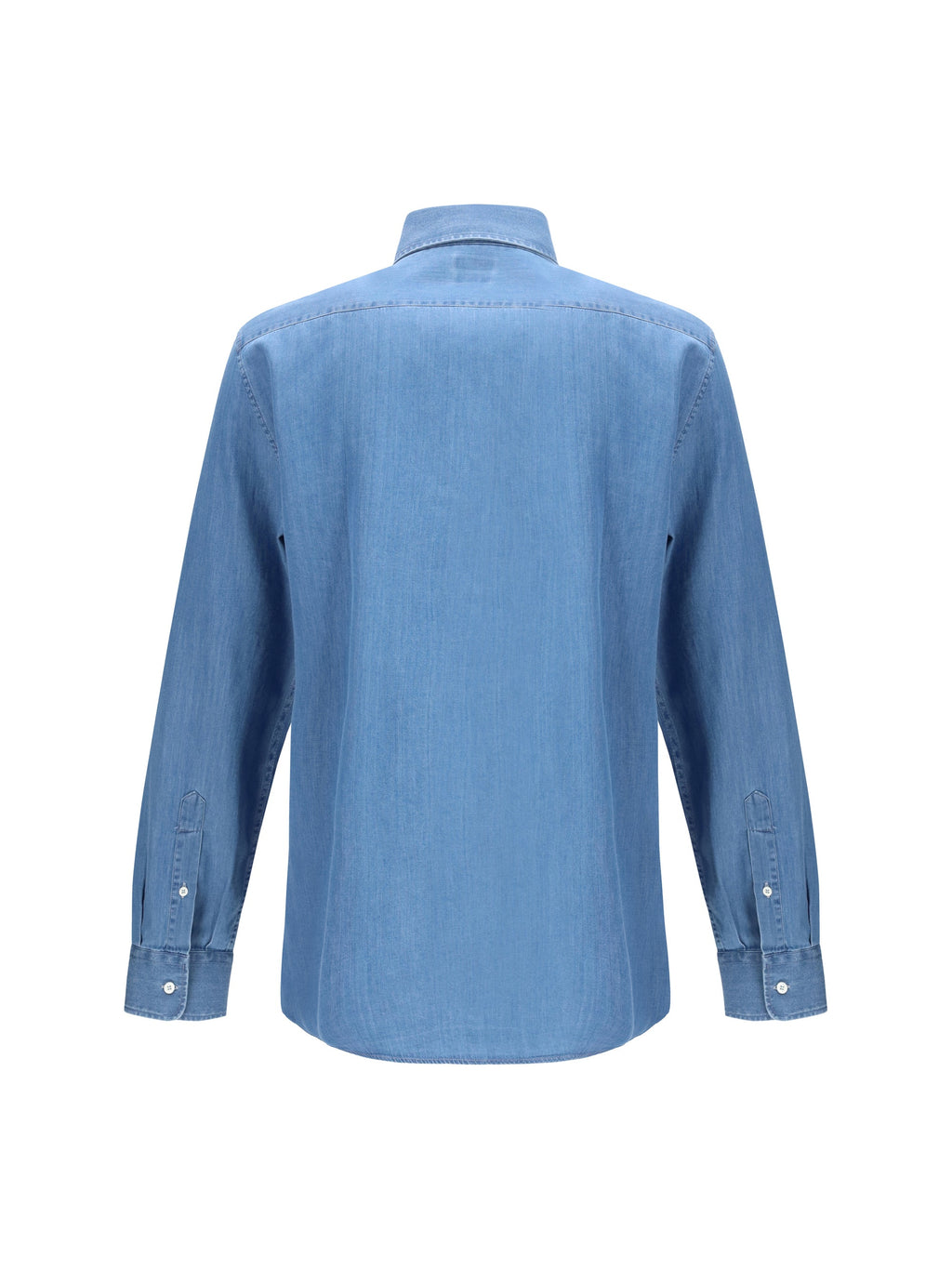 Brunello Cucinelli Men Cotton Denim Shirt
