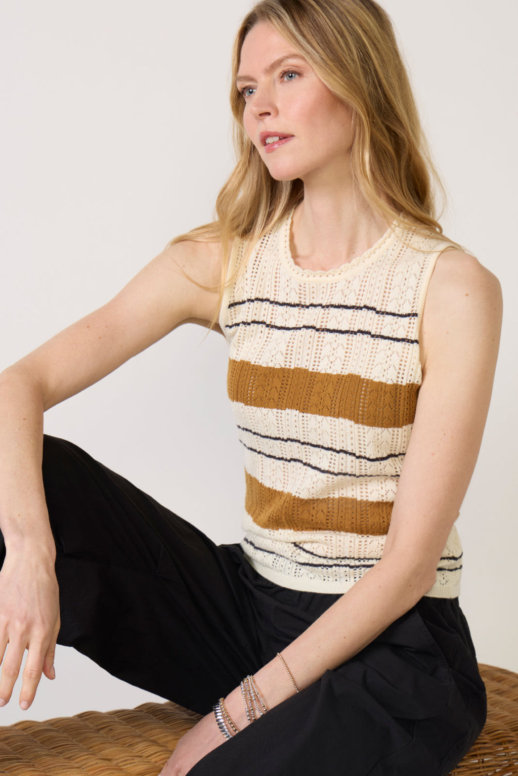 Women's Dayton High Neck Sweater Tank Top