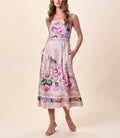 Trina Ankle Dress In Silva Print