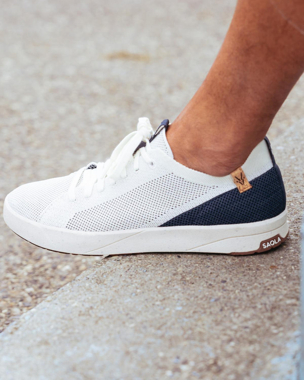 Men's Cannon Knit 2.0 Sneakers In White/navy