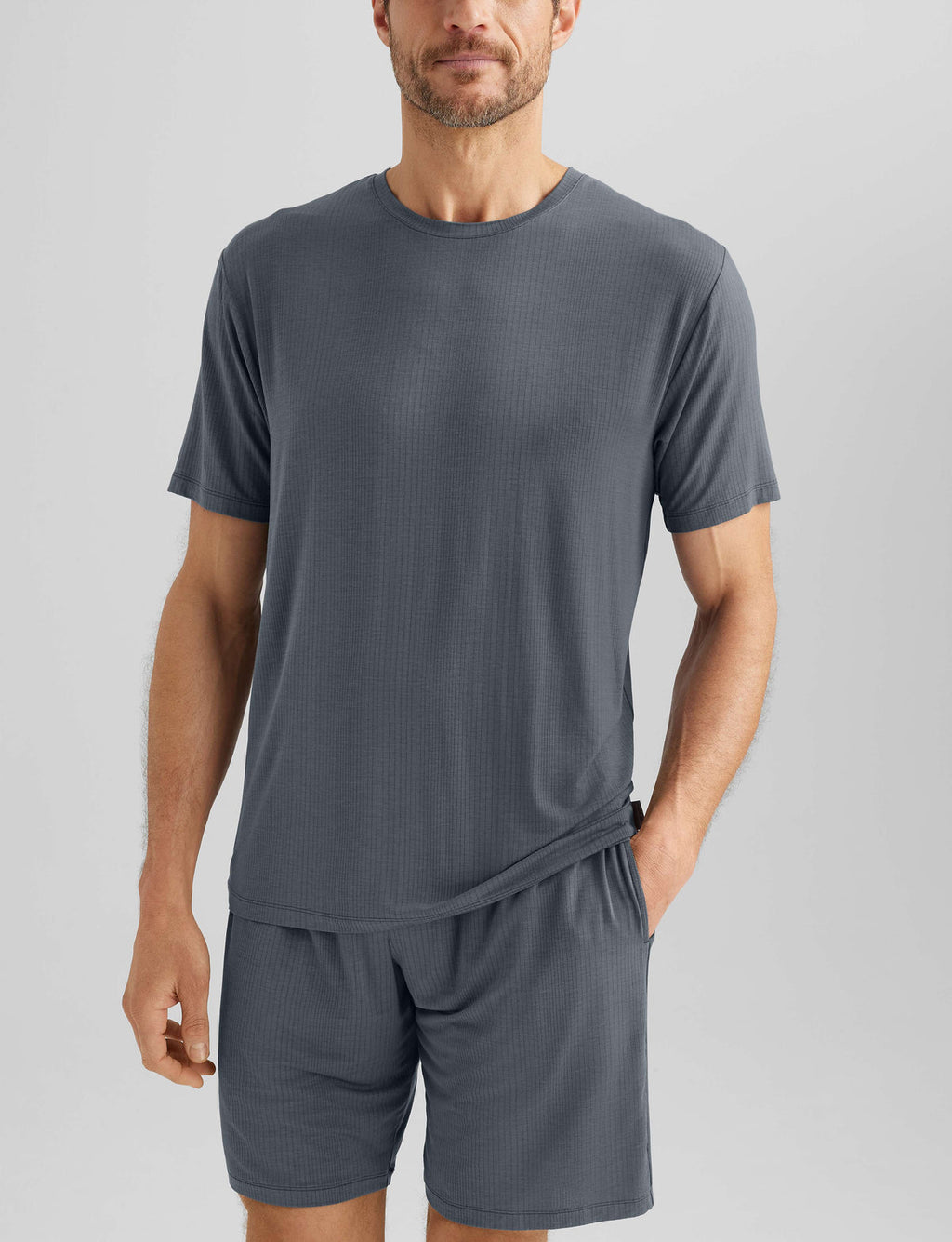 Men's Second Skin Luxe Rib Sleep T-Shirt