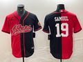 Men's San Francisco 49ers Deebo Samuel #19 Red/Black Game Player jersey Joint Edition