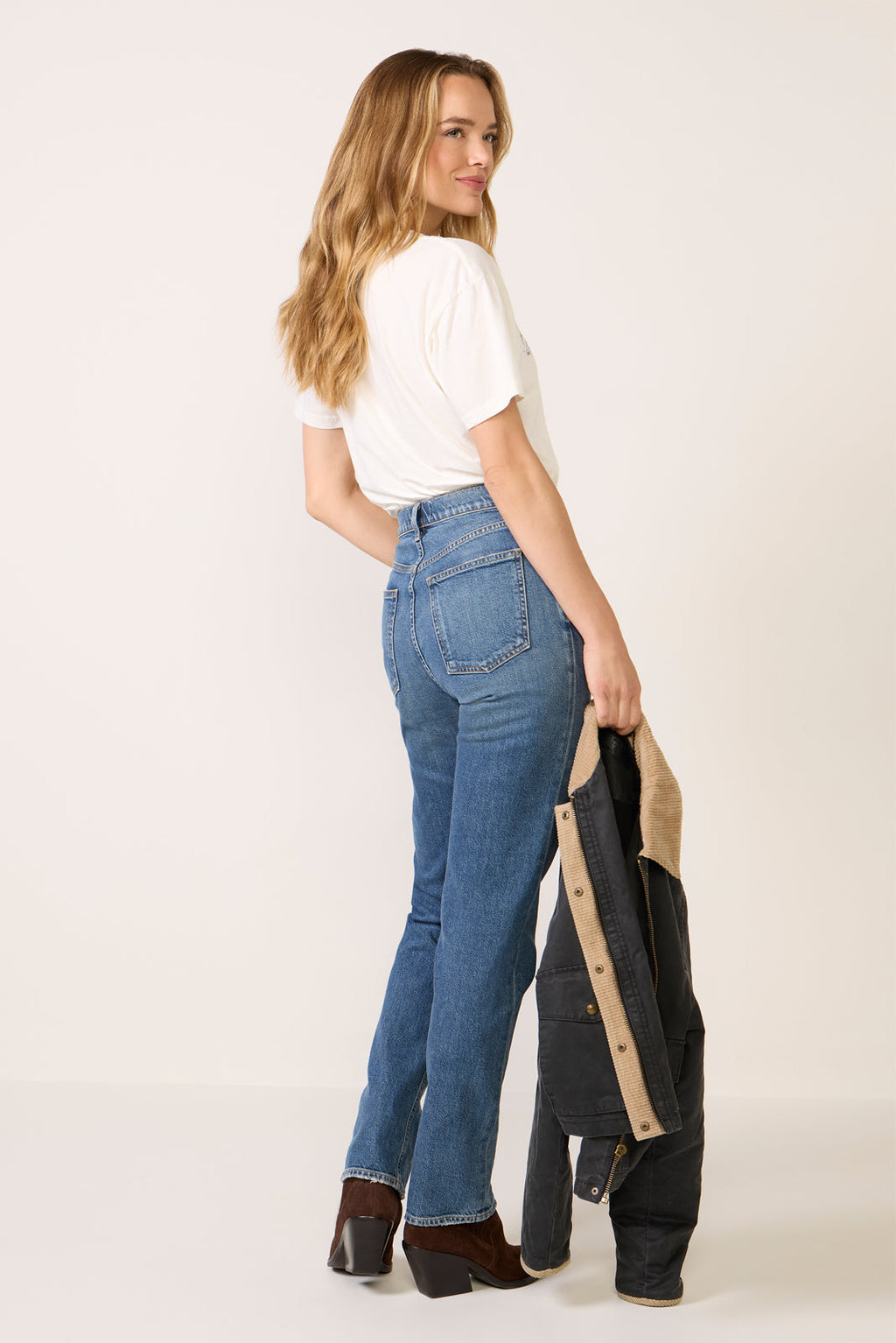 Women's 90s Pinch Waist Crop Jeans