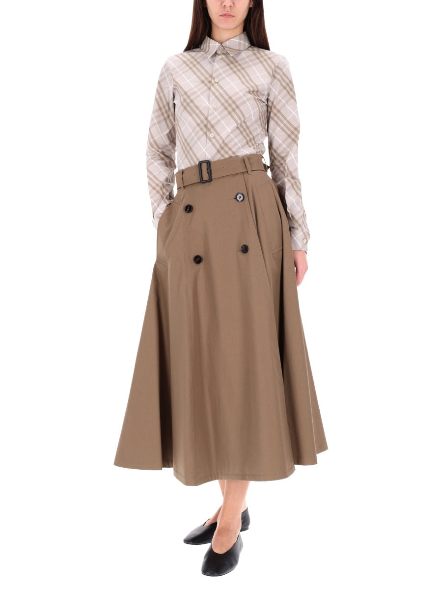 Burberry Women "Brenda" Midi Skirt