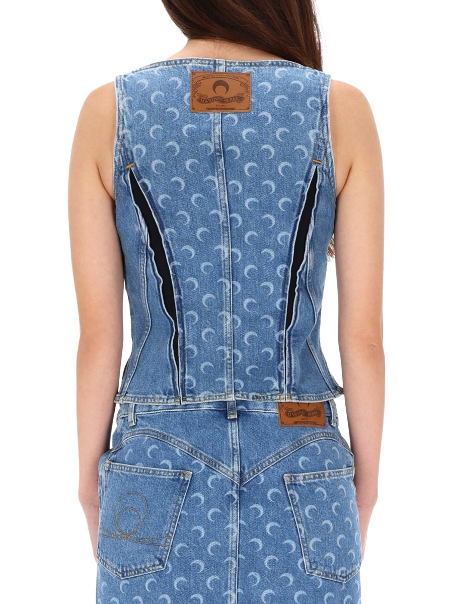 Marine Serre Women Top "Bustier"