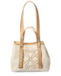 Off-White East West Small Canvas & Leather Tote