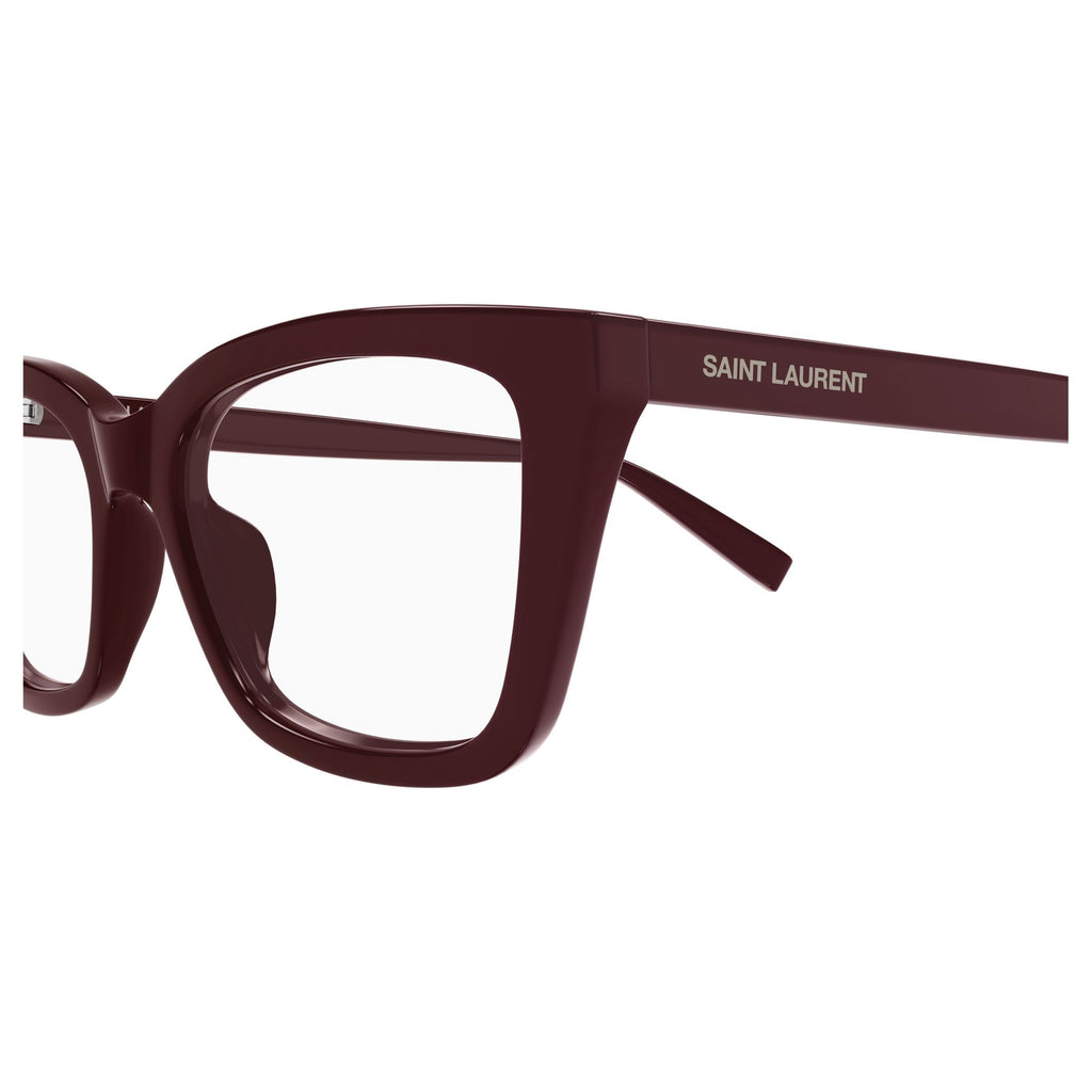 Rectangular Frame Eyewear In Deep Burgundy
