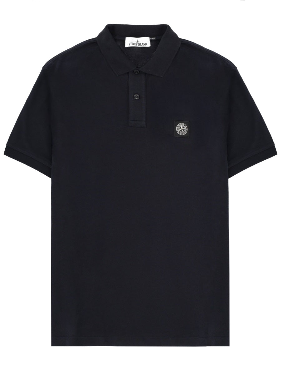 Stone Island Men Polo With Logo