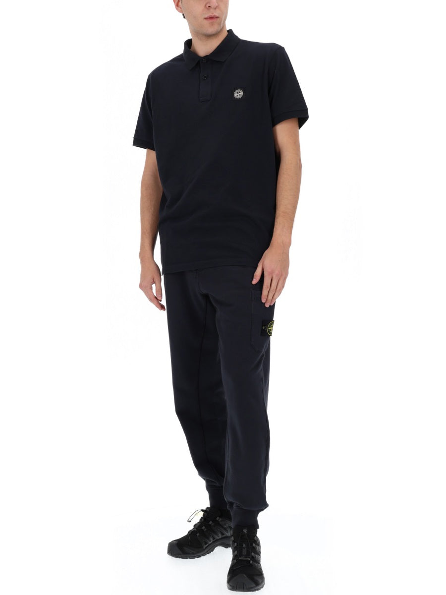 Stone Island Men Polo With Logo