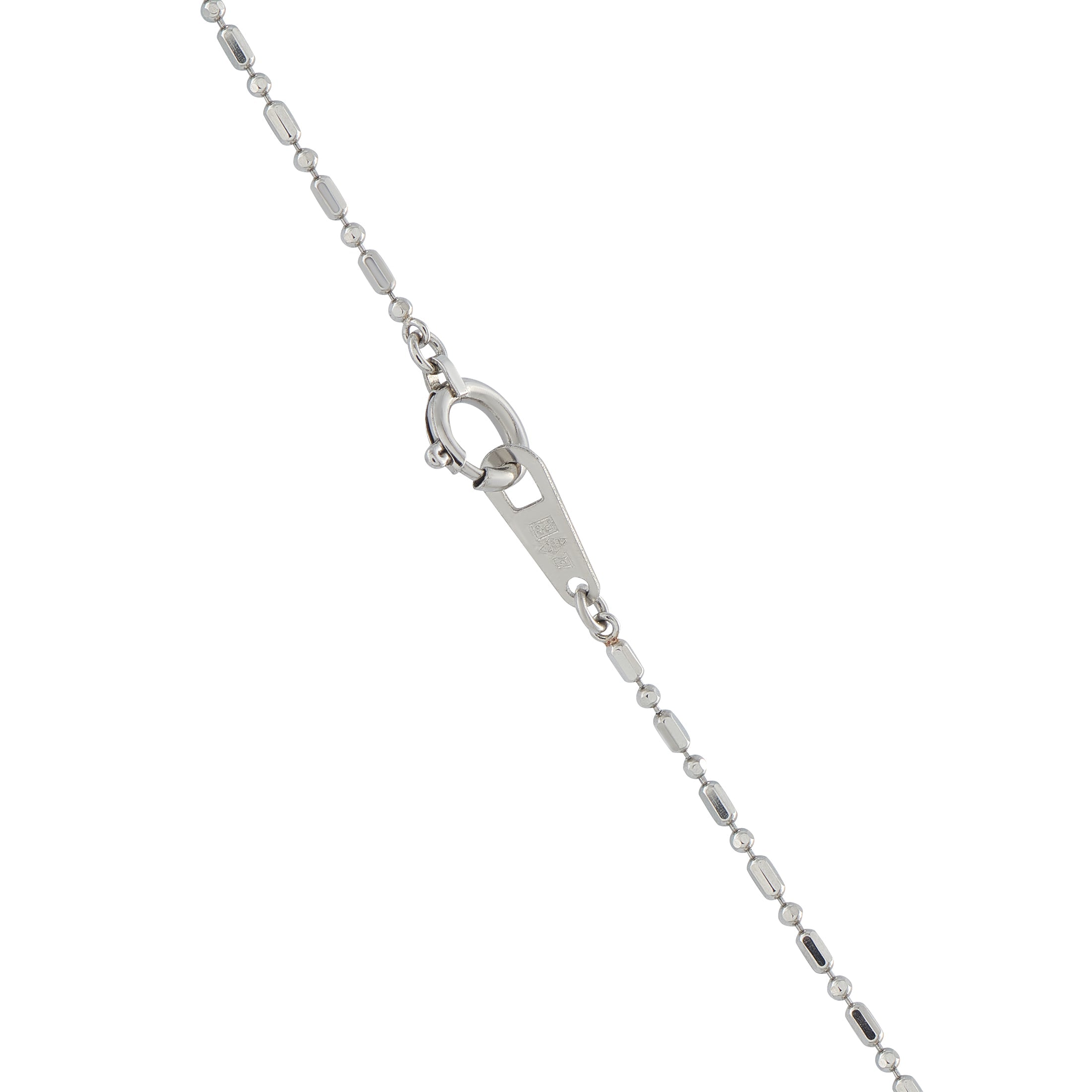 LB Exclusive Platinum 0.16ct Diamond and Emerald Pendant Necklace MF256-041426