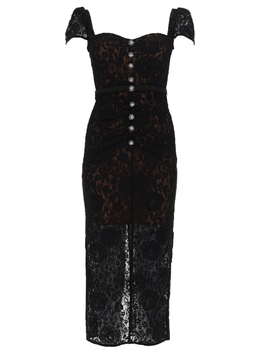 Self-Portrait Women Lace Midi Dress
