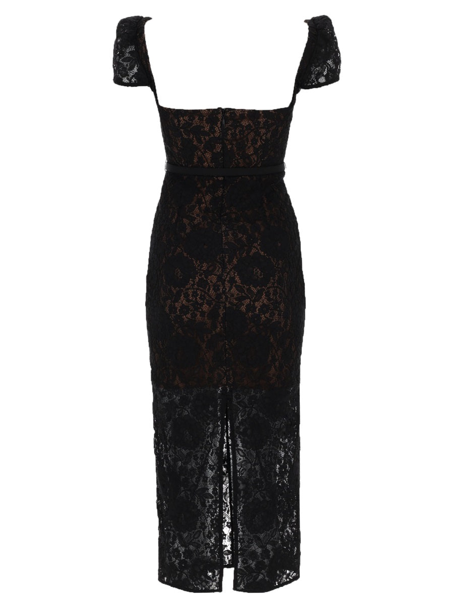 Self-Portrait Women Lace Midi Dress