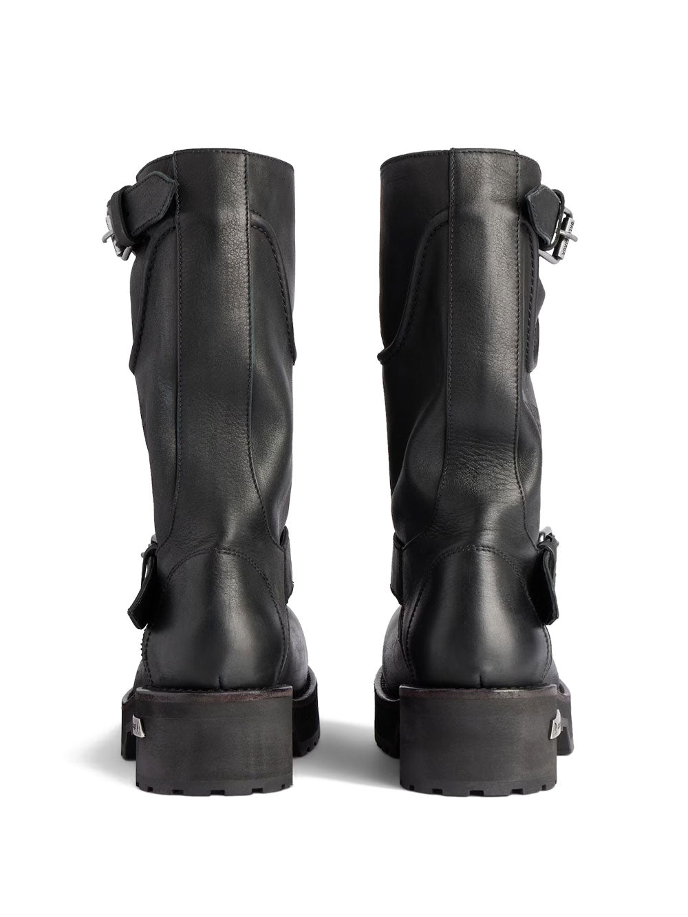 Balenciaga Women Venom Boots In Worn-Out Effect Leather