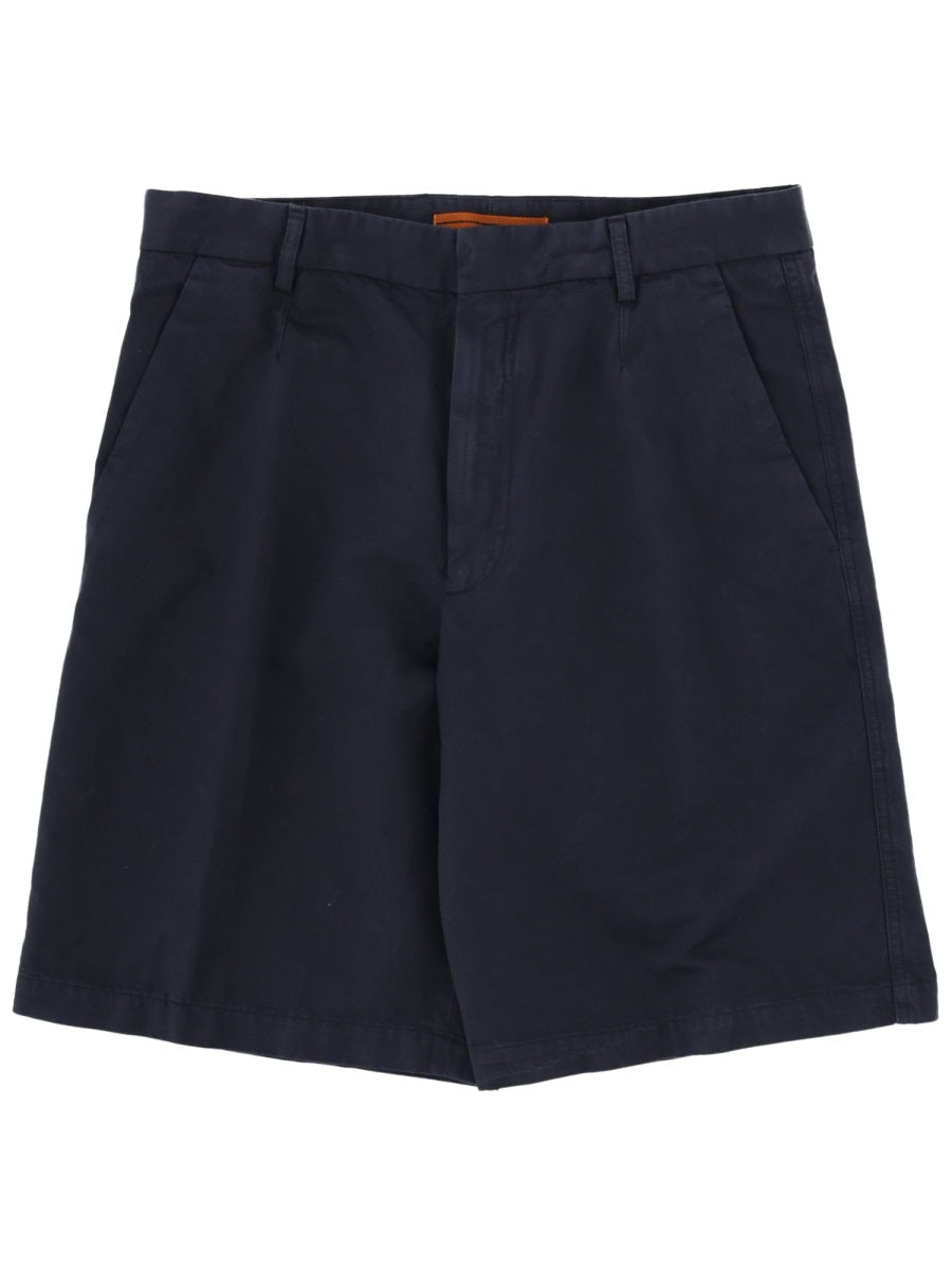 Zegna Men Shorts In Cotone