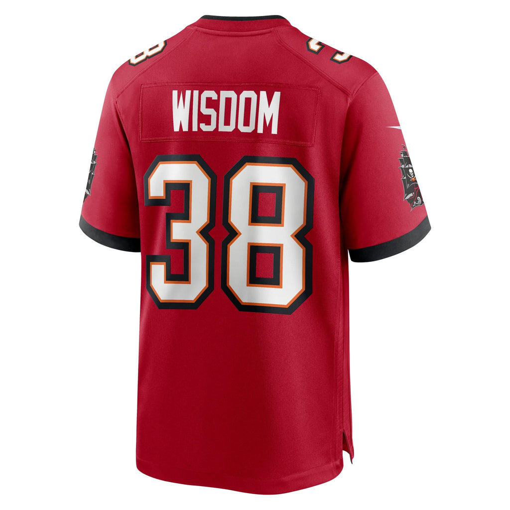 Tampa Bay Buccaneers Rashad Wisdom Red Team Game Jersey