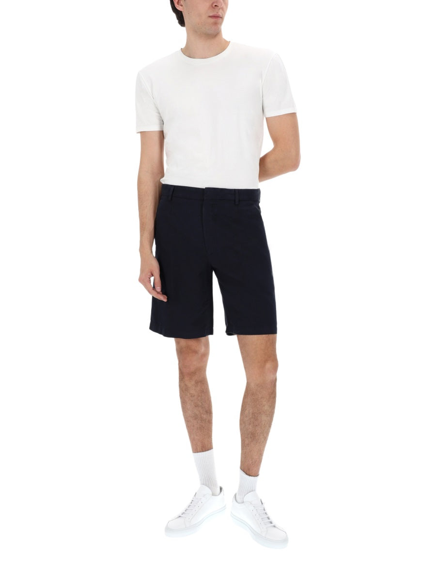 Zegna Men Shorts In Cotone