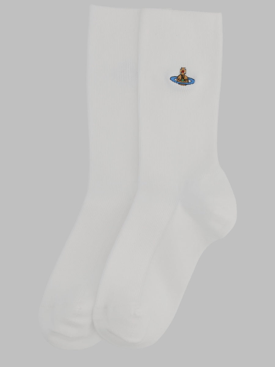 Vivienne Westwood Women Calzini "Ribbed Crew" Con Orb