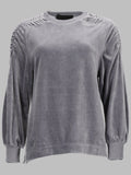 Alberta Ferretti Women Felpa In Ciniglia Di Cotone