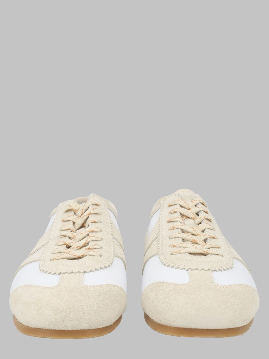 Dries Van Noten Men Sneaker In Pelle Con Dettagli In Suede