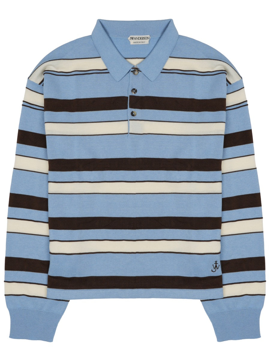 Jw Anderson Men Polo "Rugby" In Cotone