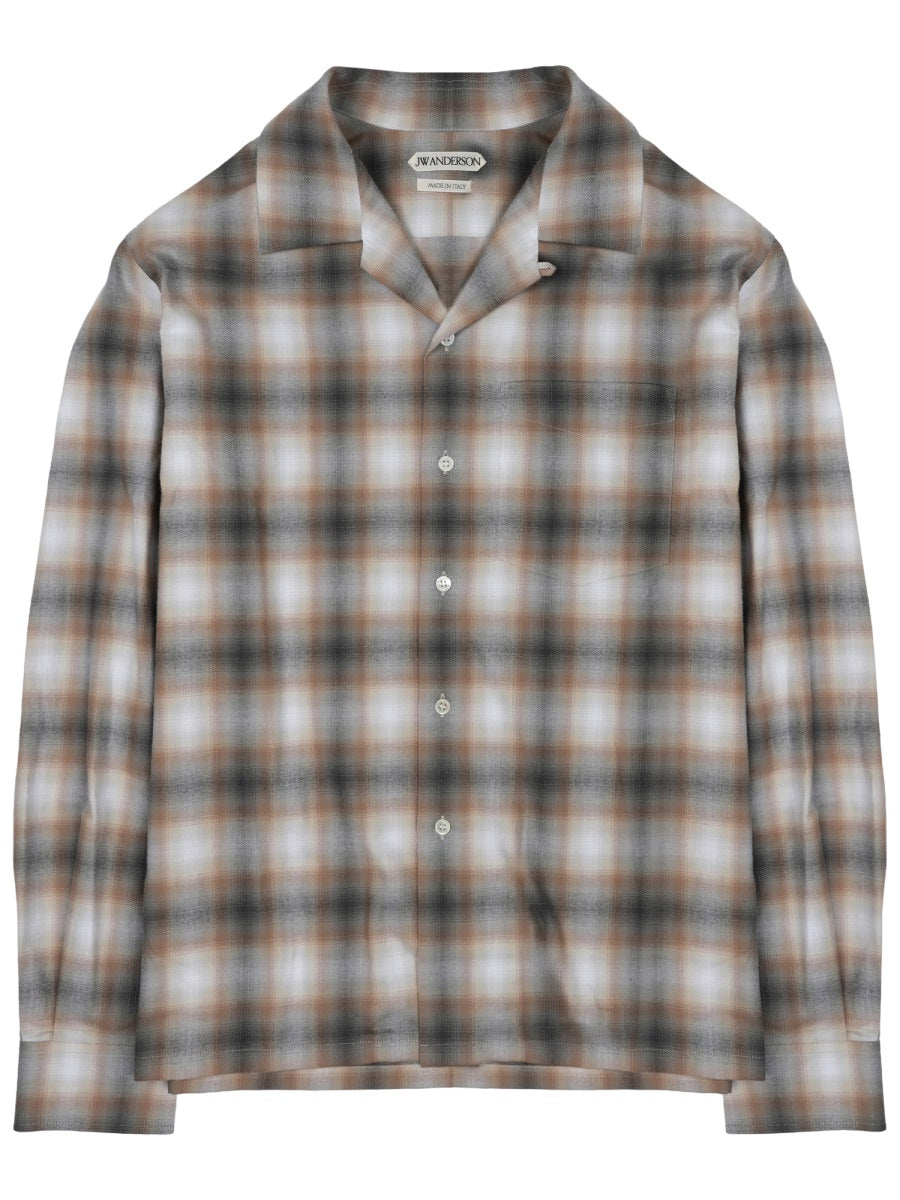 Jw Anderson Men Camicia Con Stampa Check
