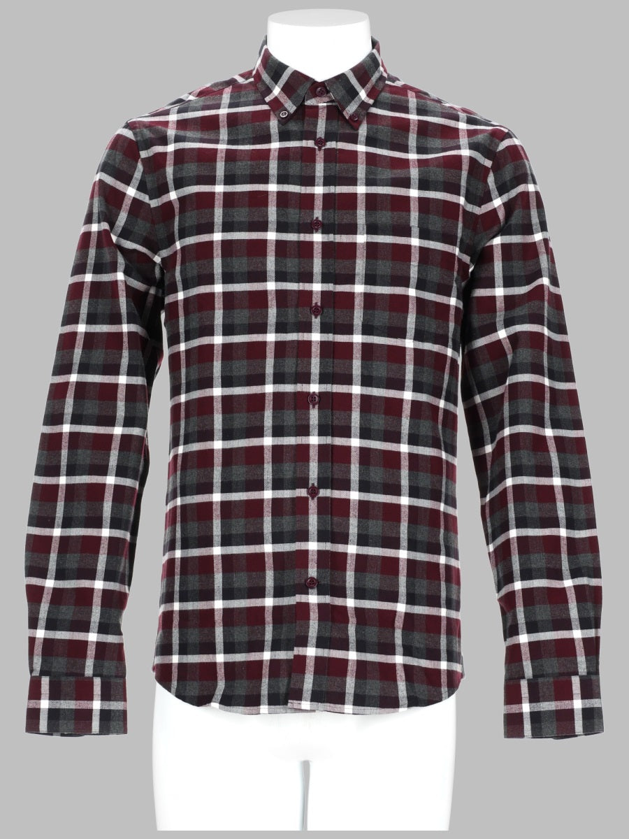 Acne Studios Men Camicia In Cotone A Quadri