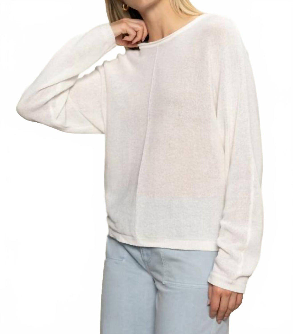 Easy Knitwear Top In White