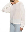 Easy Knitwear Top In White
