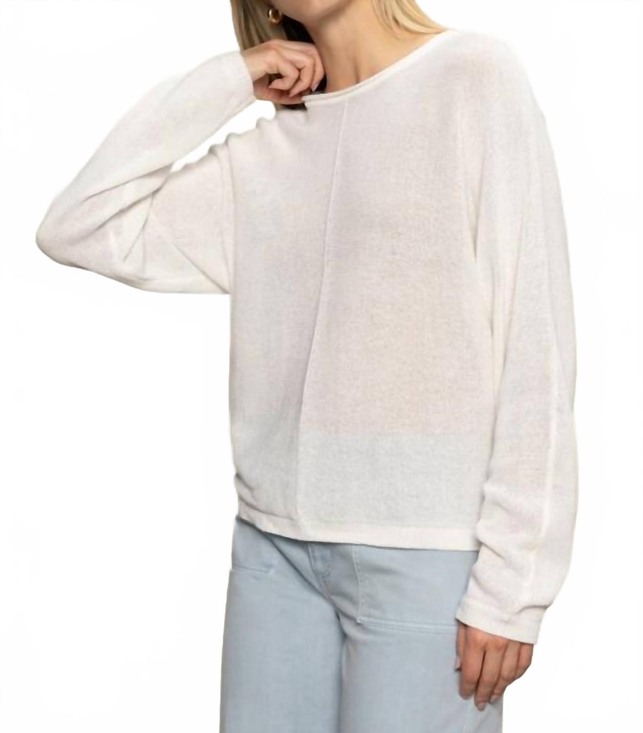 Easy Knitwear Top In White