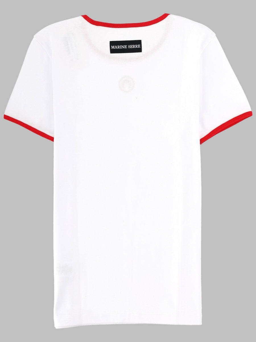 Marine Serre Women T-Shirt Con Logo