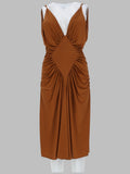 Versace Women Abito Midi In Jersey Di Viscosa