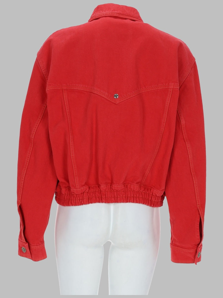 Versace Women Blouson Over In Denim