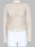 Self-Portrait Women Top Con Cristalli