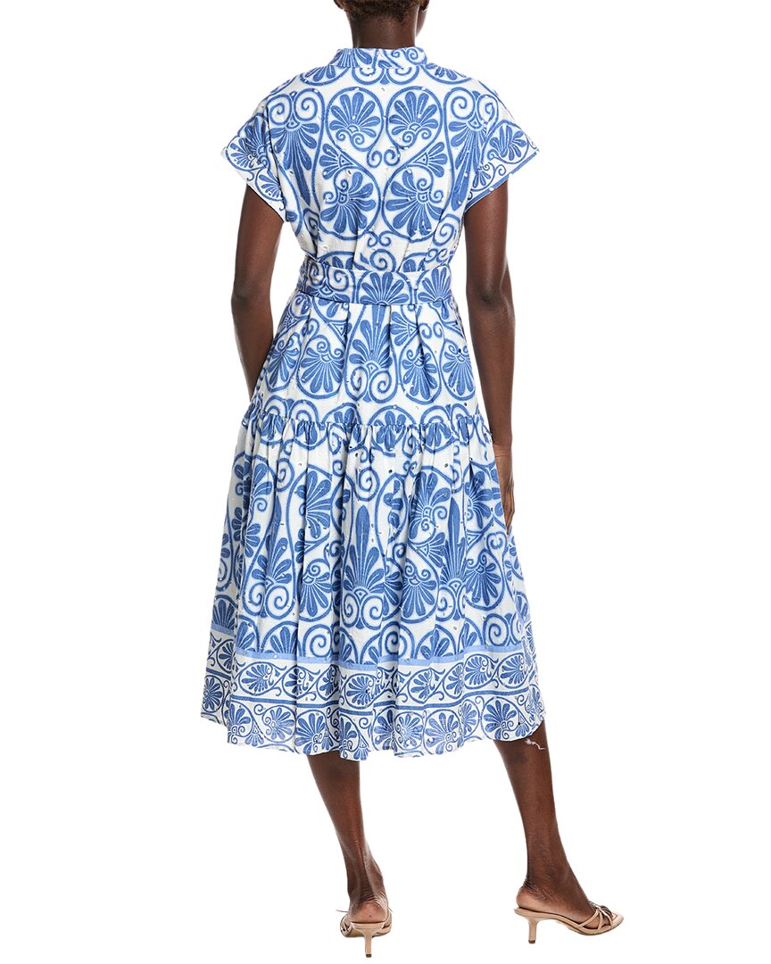 Gracia Floral Print Short Sleeve Midi Dress