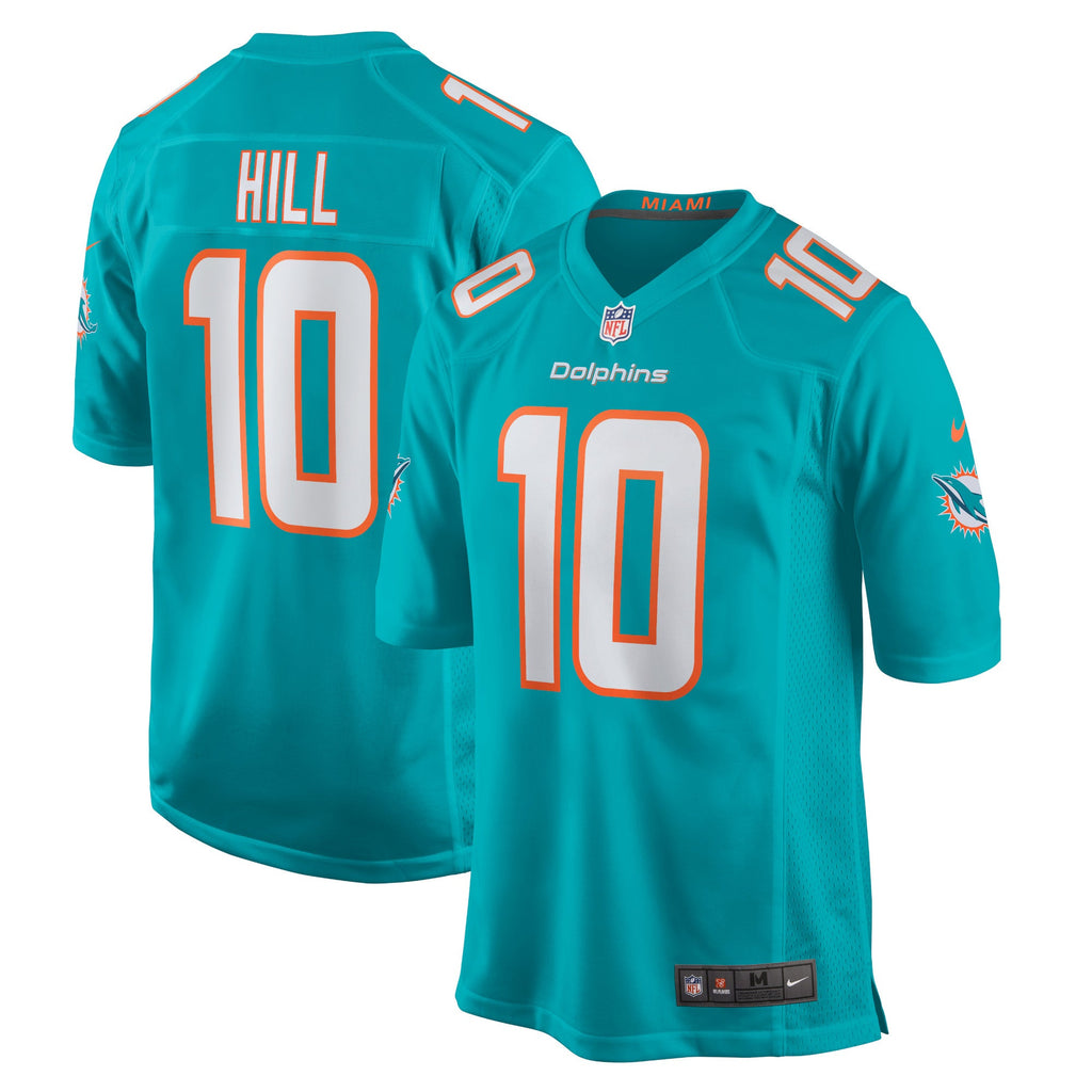 Miami Dolphins Tyreek Hill Aqua Game Jersey