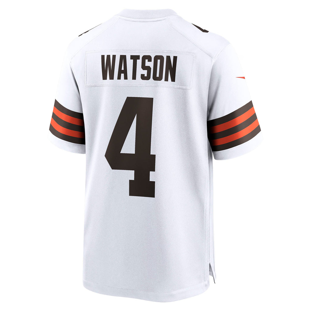 Cleveland Browns Deshaun Watson White Game Jersey