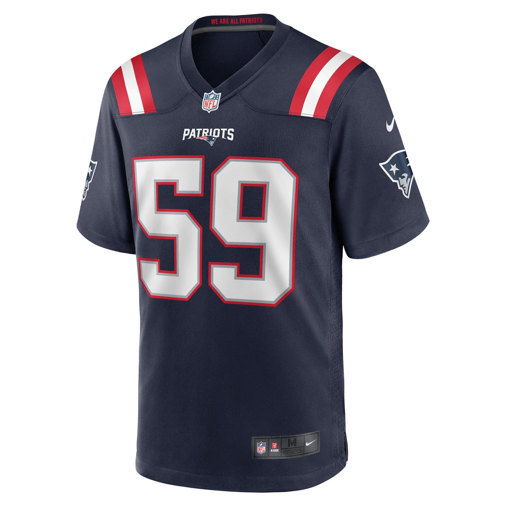 New England Patriots Vederian Lowe Navy Team Game Jersey