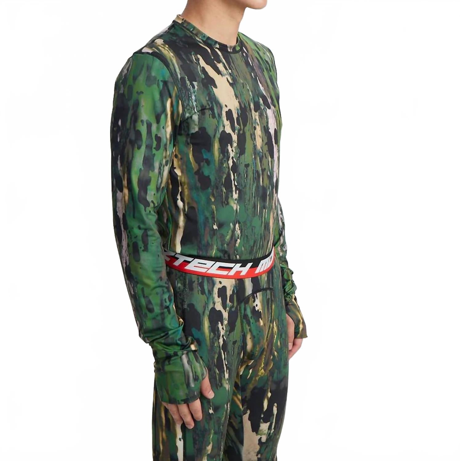Next To Skin Base Layer Top In Green