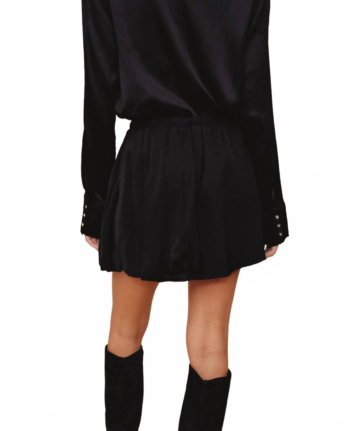 Soft Bubble Skirt In Black