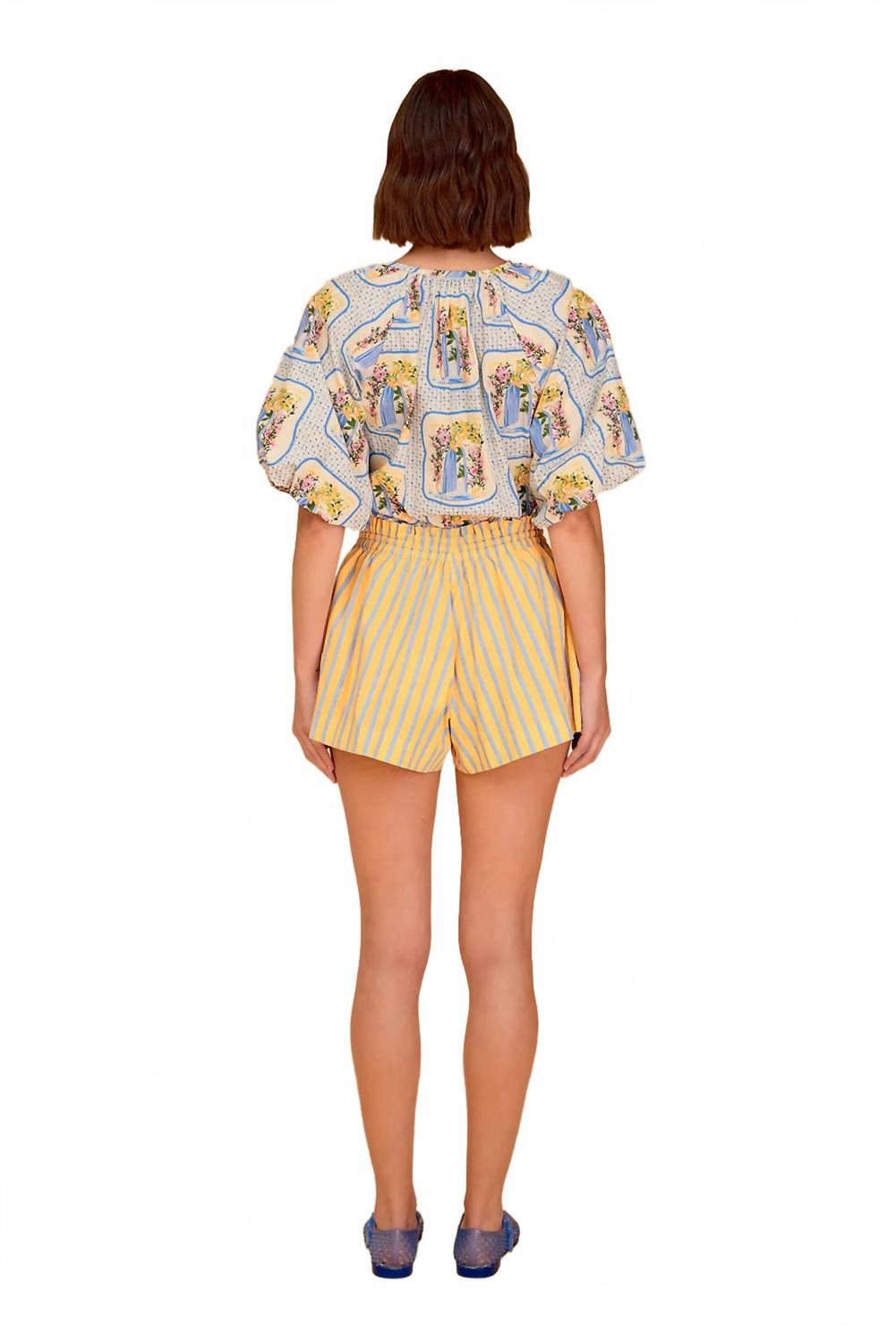 La Puerta Freda Top In Blue