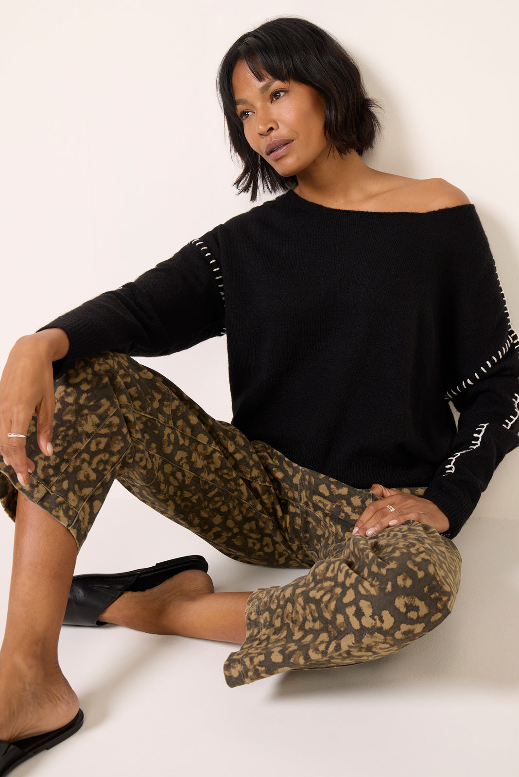 Women's Jessie Whipsitch Off Shoulder Sweater Top