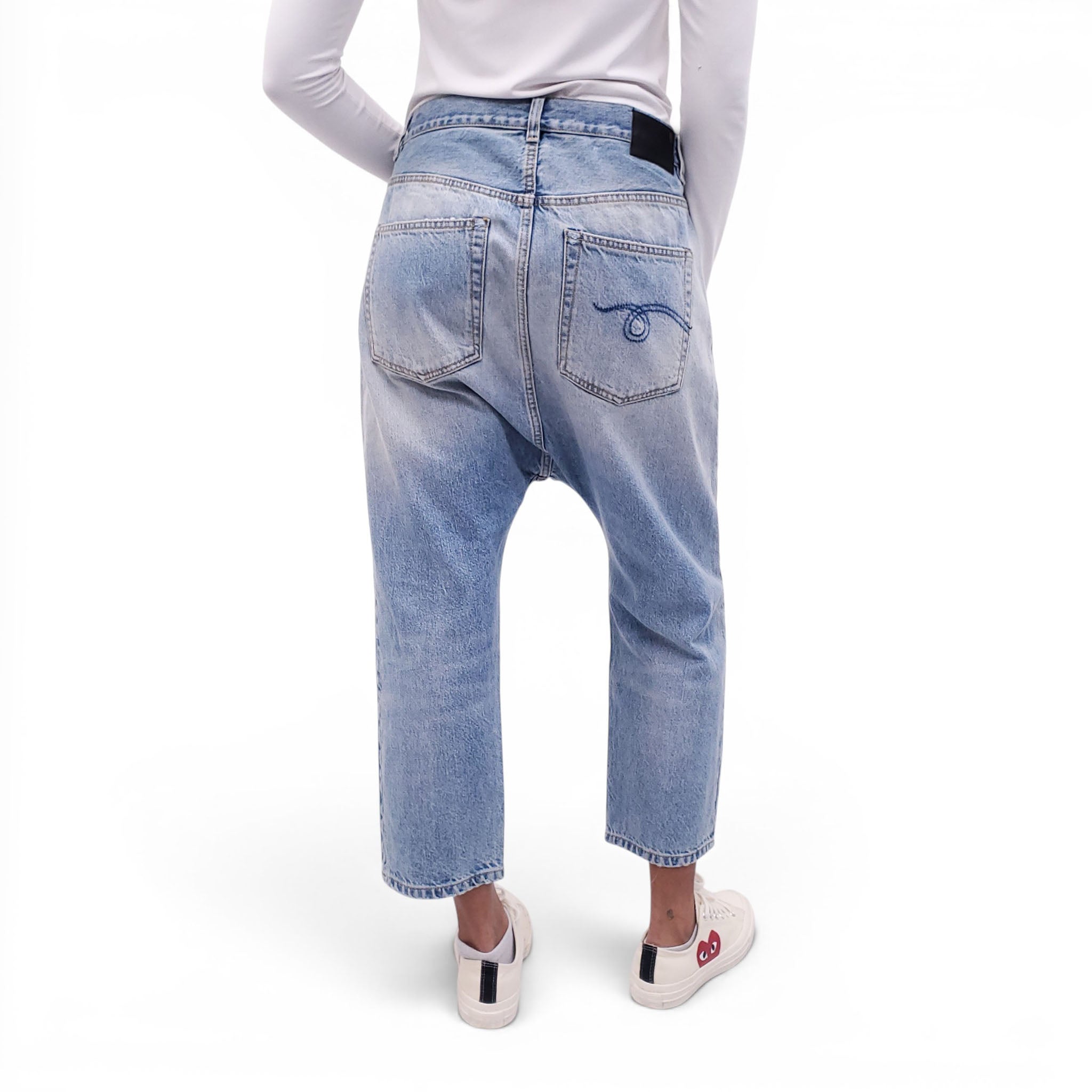 R13 'TAILORED DROP' JEANS - SIZE 30