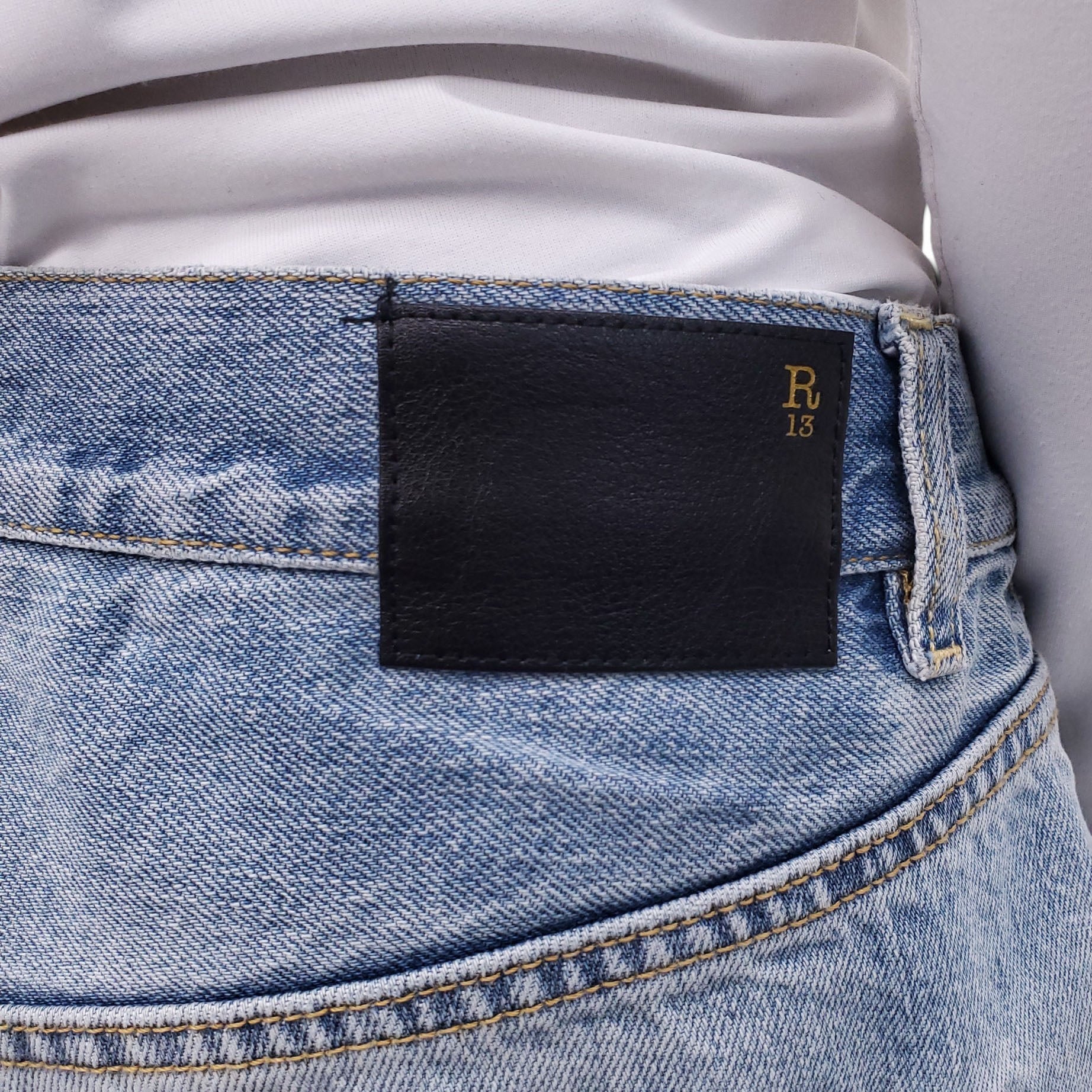 R13 'TAILORED DROP' JEANS - SIZE 30