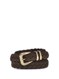 Brunello Cucinelli Men Leather Woven Belt