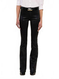 Selma Sleek Baby Bootcut Jean In Noir Coated