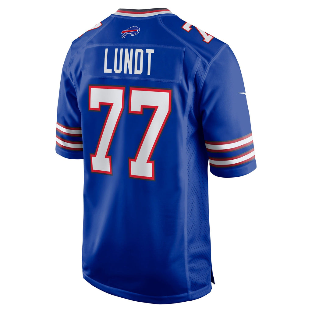 Buffalo Bills Chase Lundt Royal Team Game Jersey