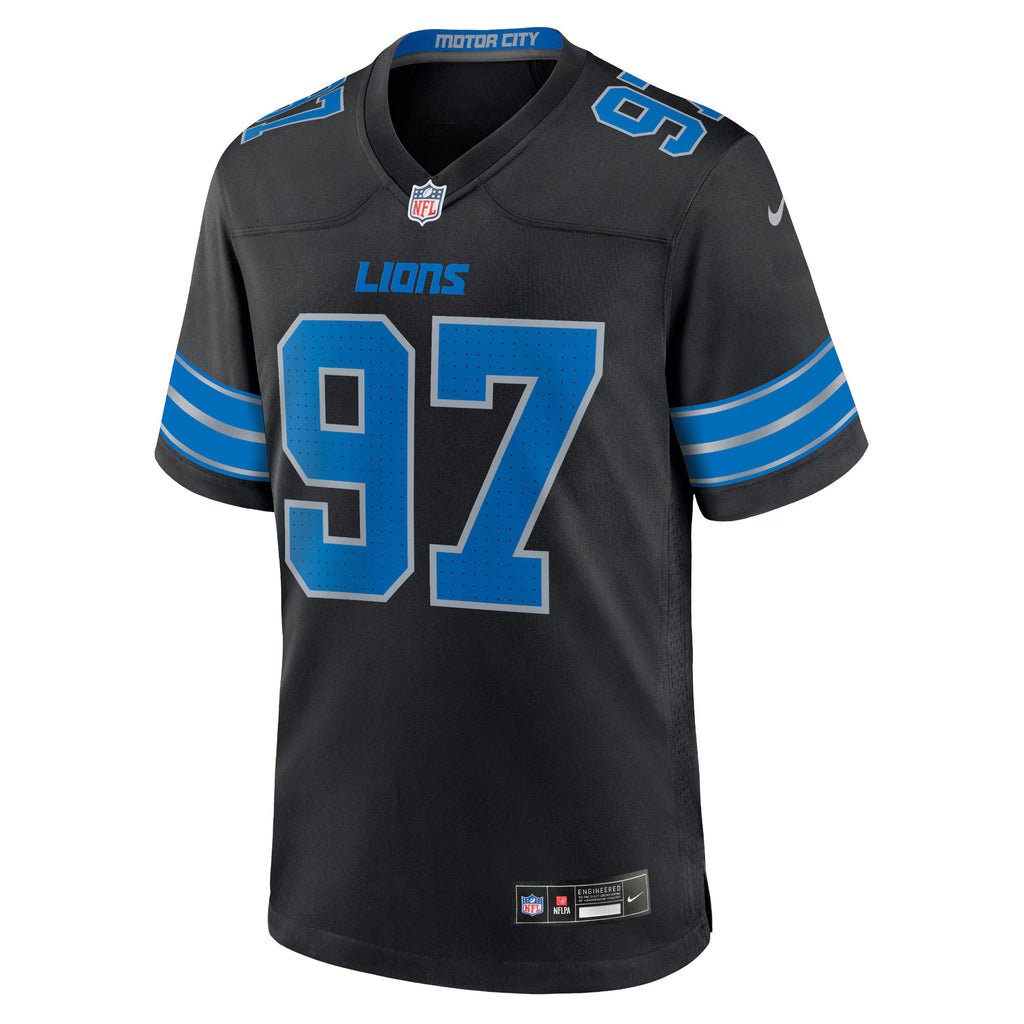 Detroit Lions Aidan Hutchinson Black 2nd Alternate Game Jersey