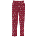 Men's Print Pj Pants In Crimson Holiday Lights